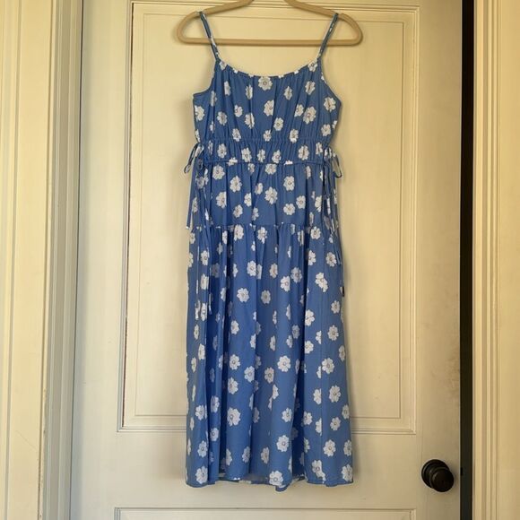 NEW With Tag Floral Cotton Sundress By Universal Thread - Picture 7 of 8